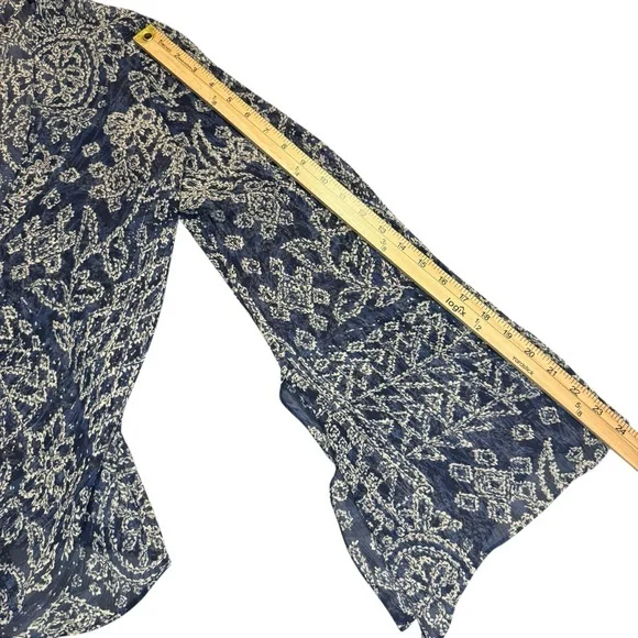 Ralph Lauren Blue Silk Paisley 2 Piece Skirt Set Large 12 Easter Vacation Luxury - Picture 8 of 16